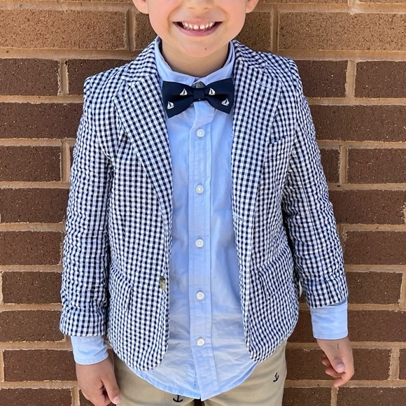 Janie and Jack Seersucker Blazer - Picture 2 of 8